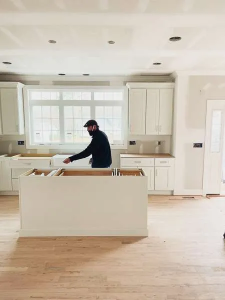 Modular kitchen installation